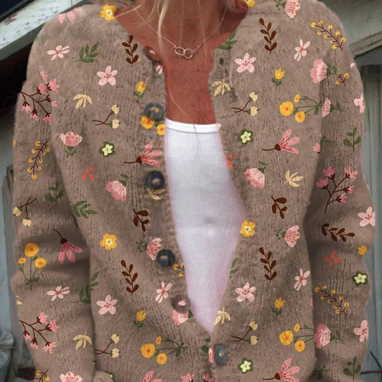 Irma™ | Cardigan with floral pattern