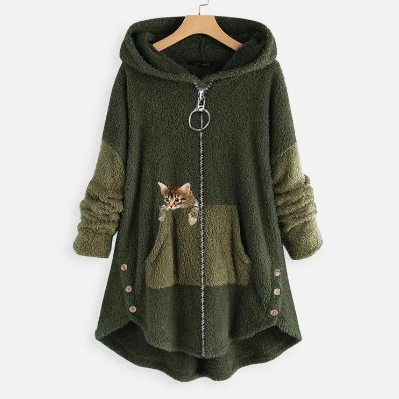 Vanda | Warm, soft jacket like a teddy bear