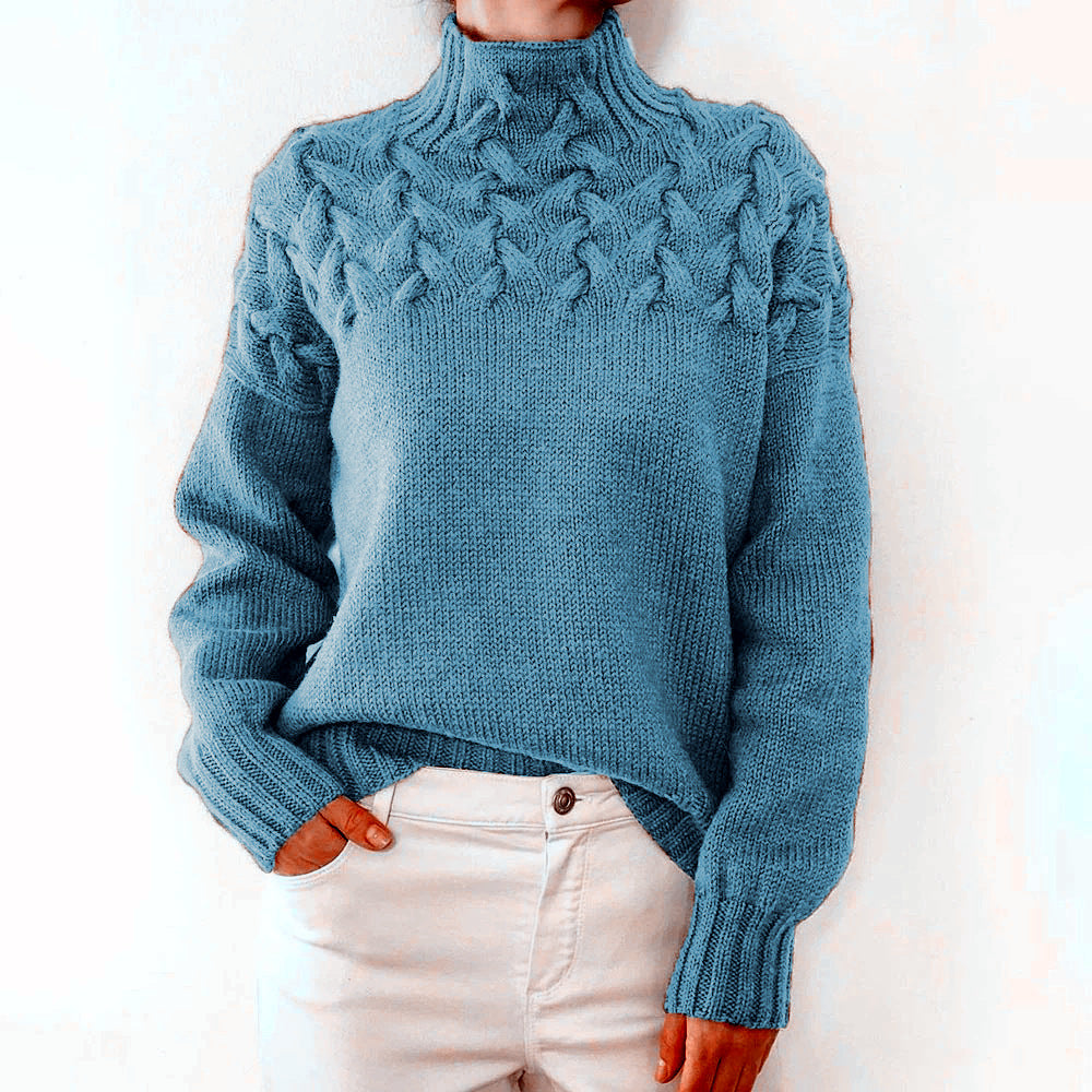 Milena™ - Knitted turtleneck jumper