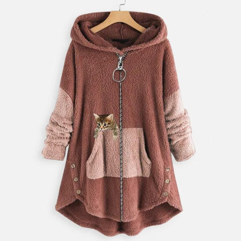 Vanda | Warm, soft jacket like a teddy bear