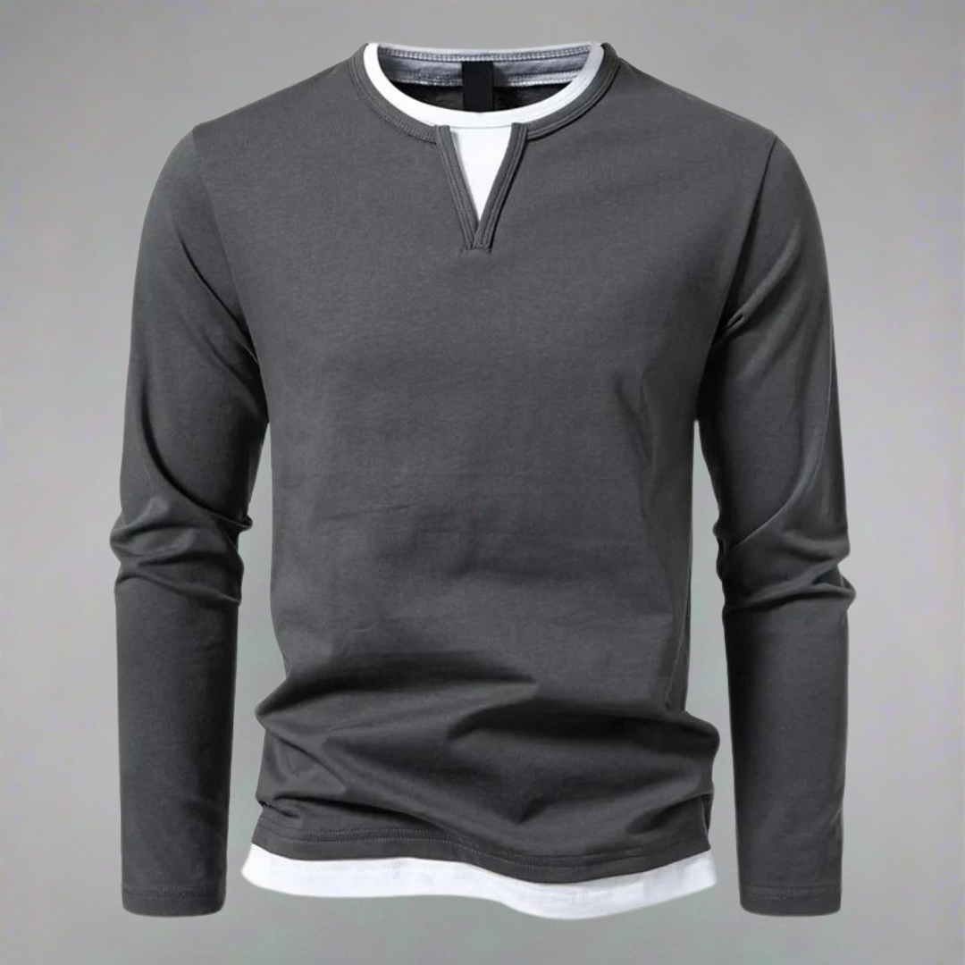 Markus™ - Long-sleeved V-neck shirt