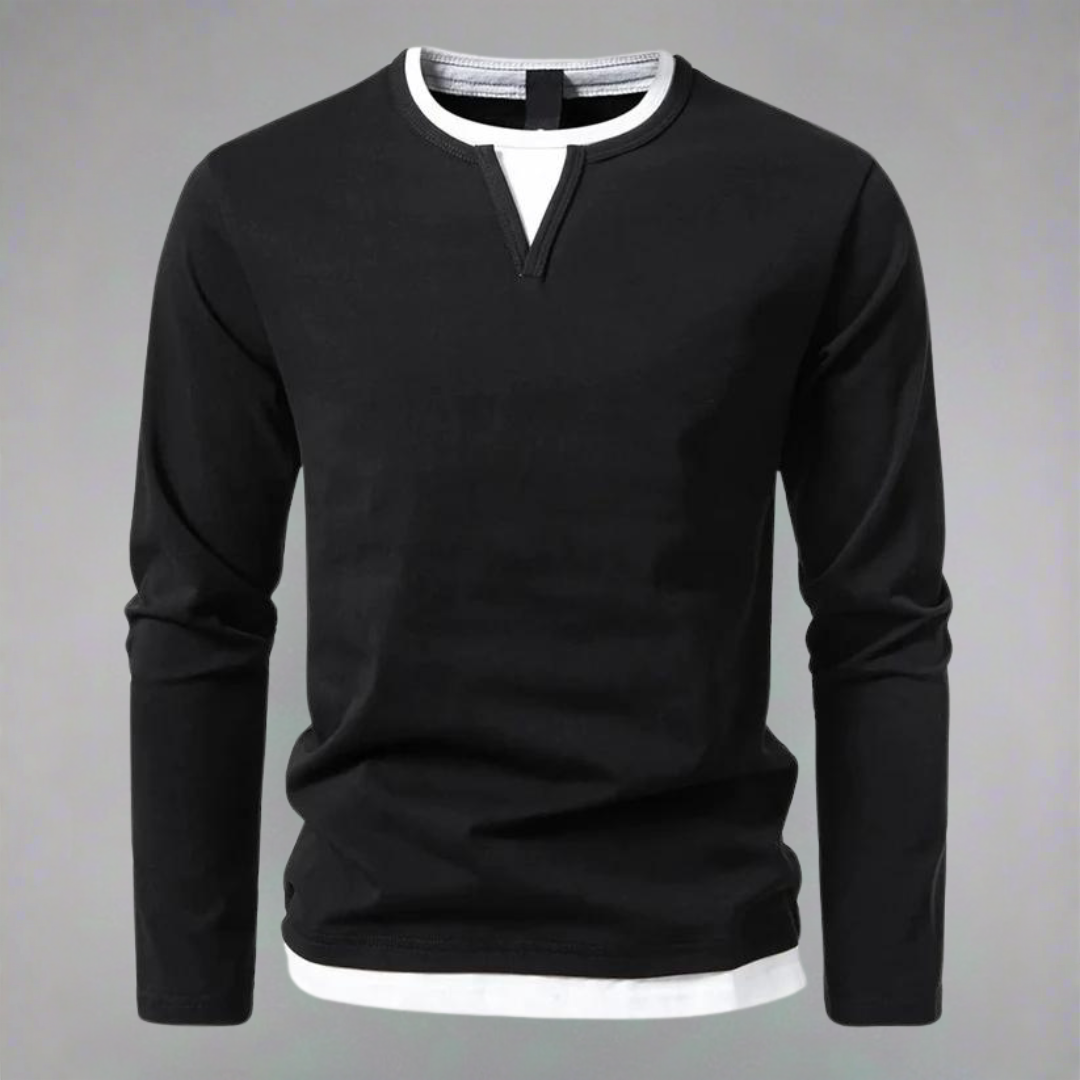 Markus™ - Long-sleeved V-neck shirt