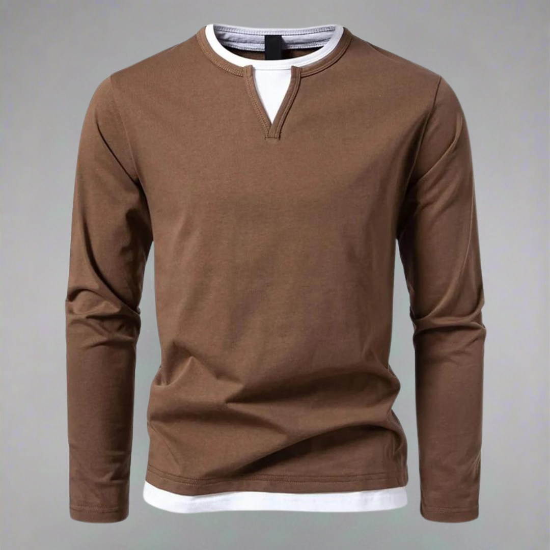 Markus™ - Long-sleeved V-neck shirt