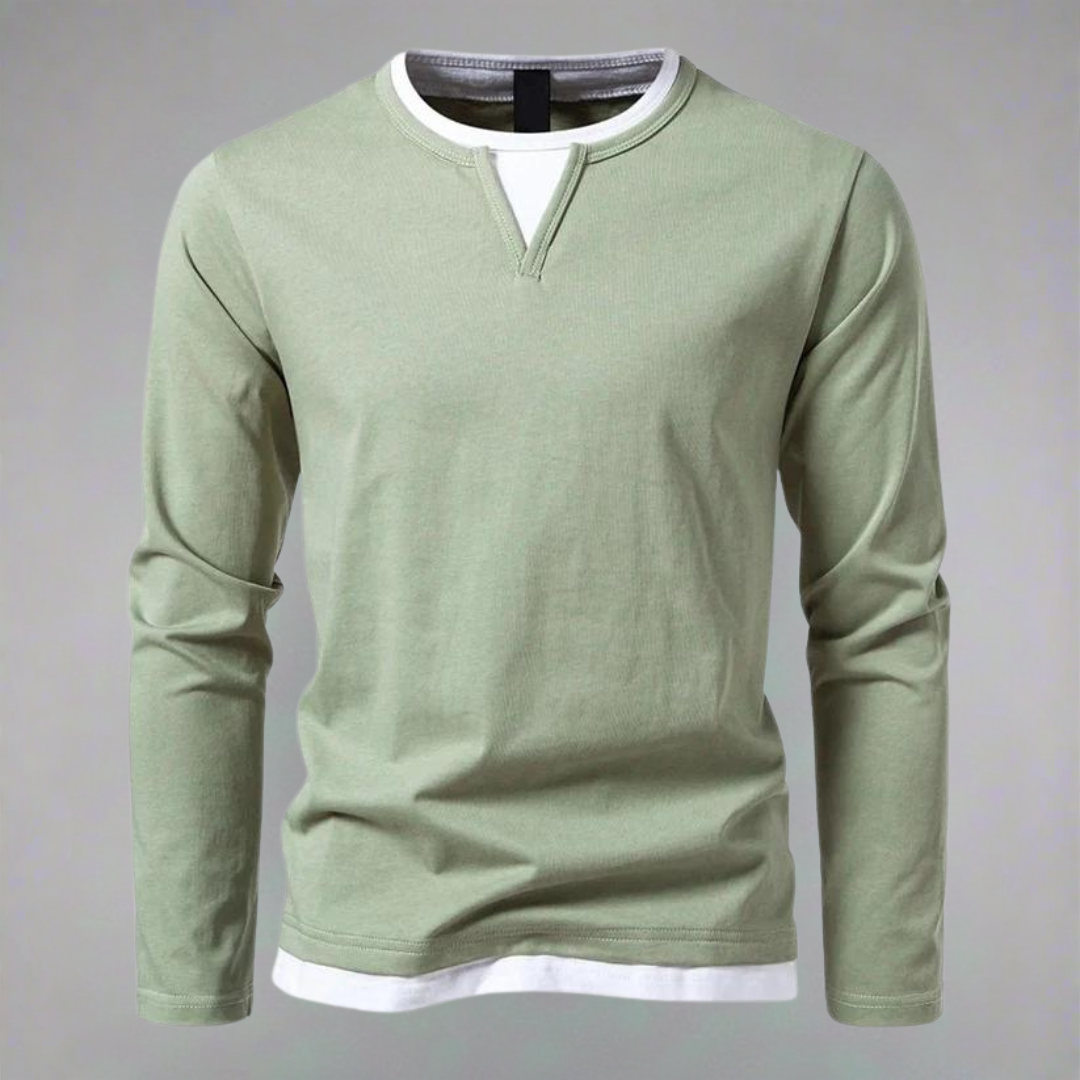 Markus™ - Long-sleeved V-neck shirt