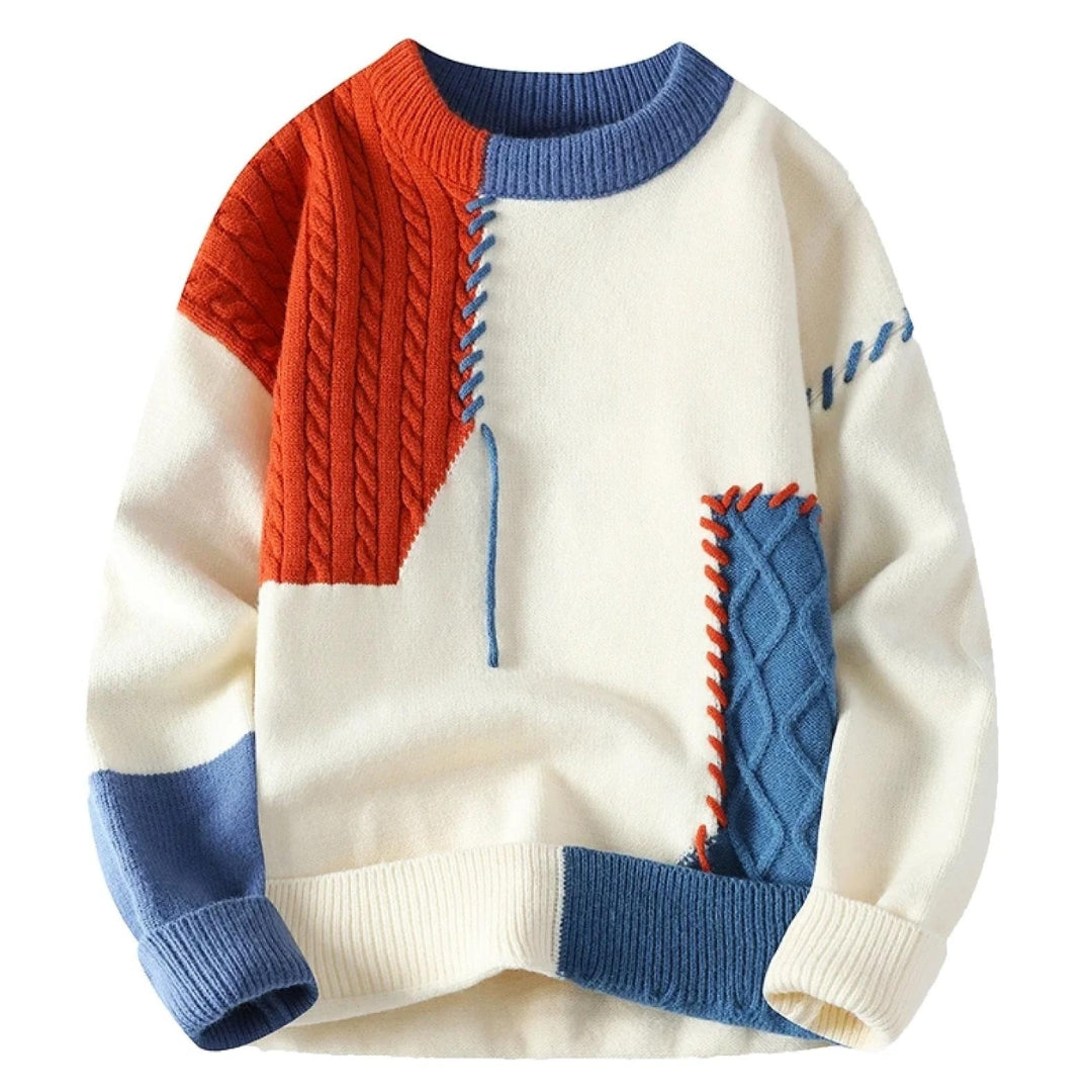 Sandro™ | Cozy Patchwork Sweater