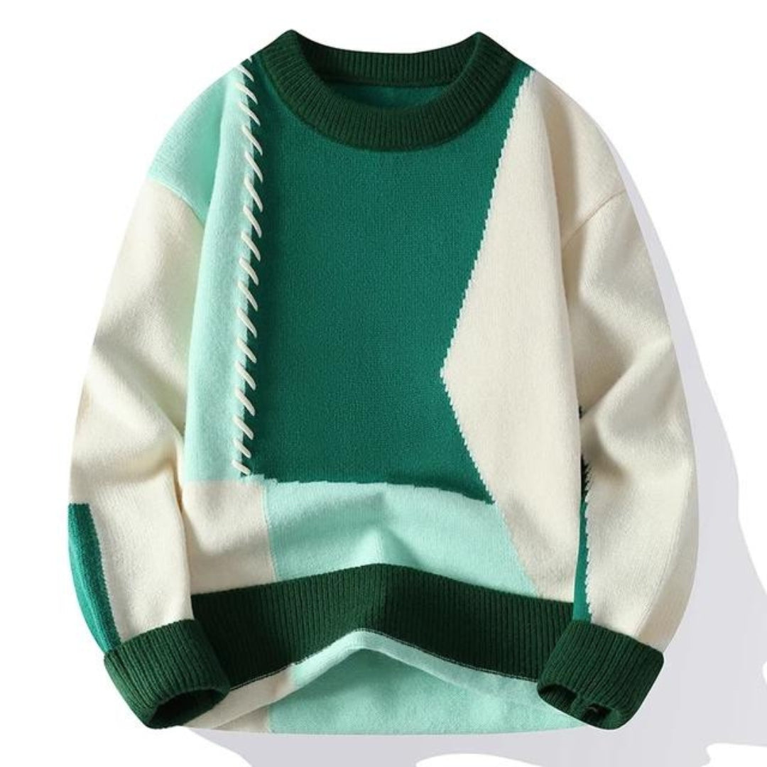Sandro™ | Cozy Patchwork Sweater