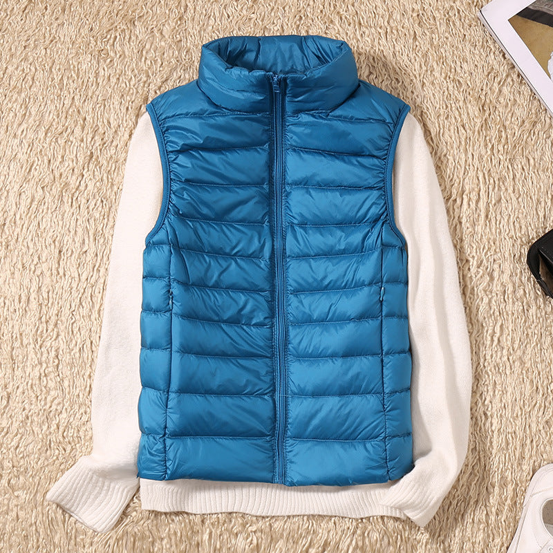 Galora™ | New waterproof waistcoat with white duck feathers