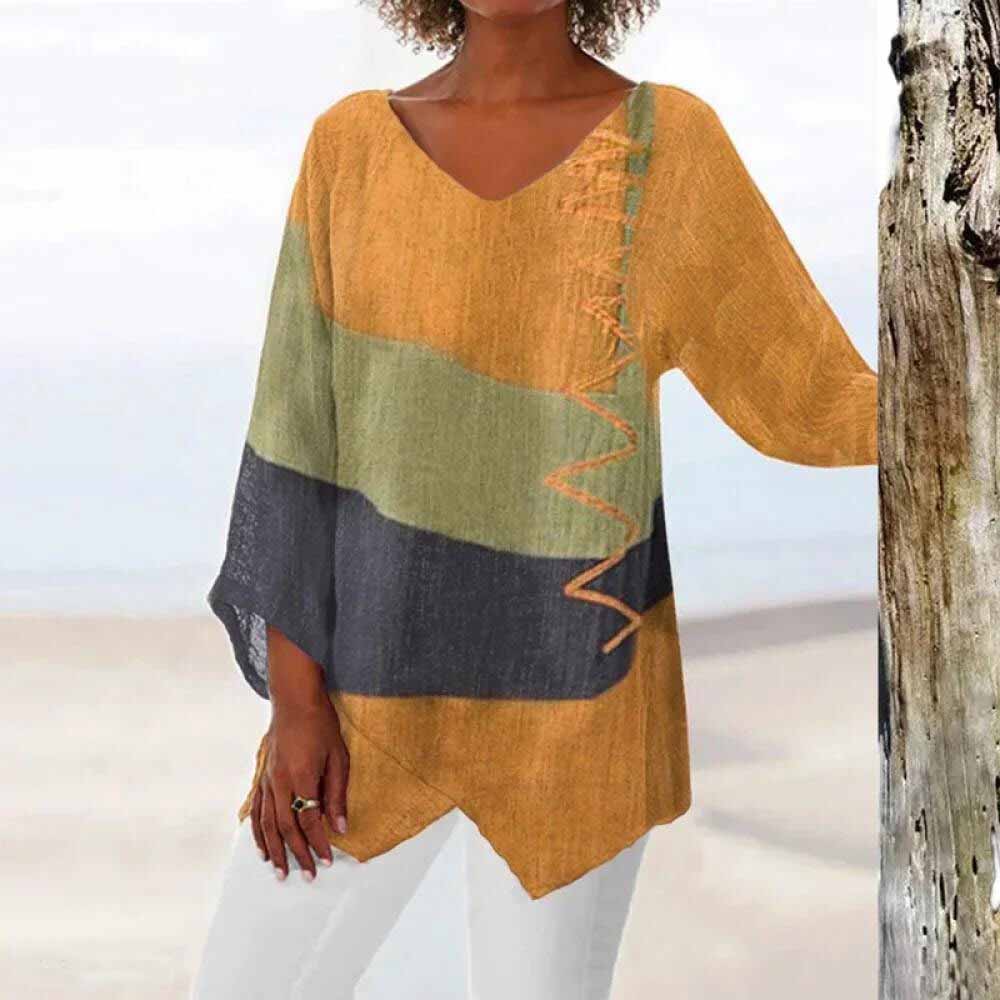 Maria™ | Long-sleeved blouse with loose fit