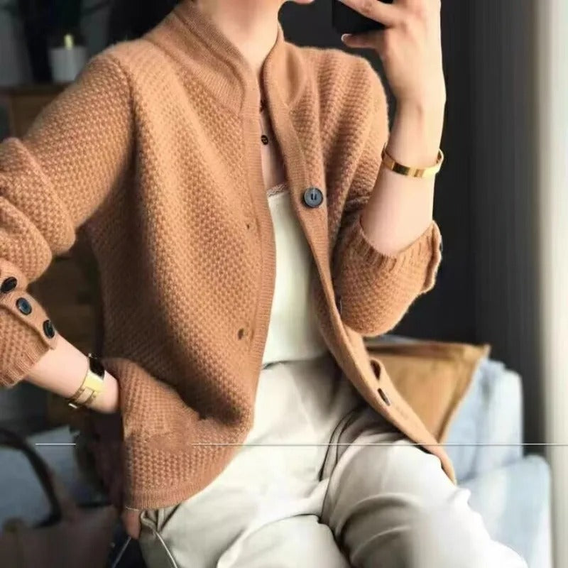 Harper™ | Sophisticated Cashmere Cardigan