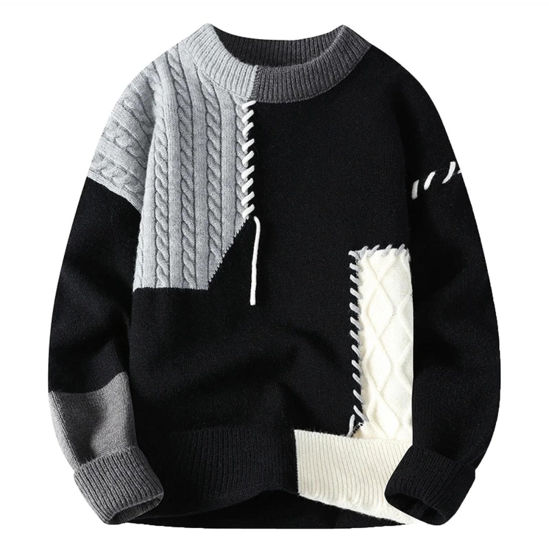 Sandro™ | Cozy Patchwork Sweater