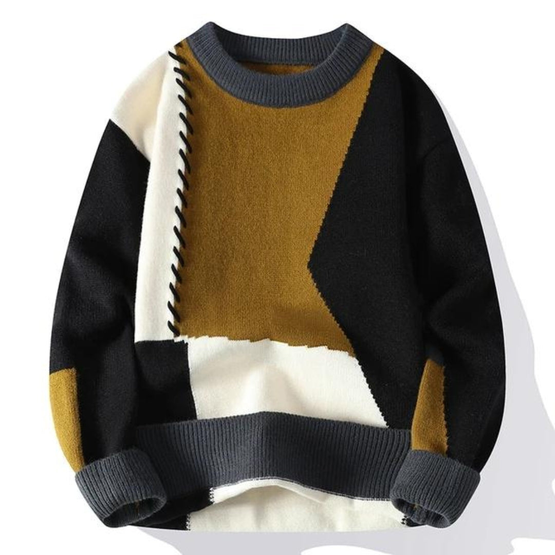 Sandro™ | Cozy Patchwork Sweater