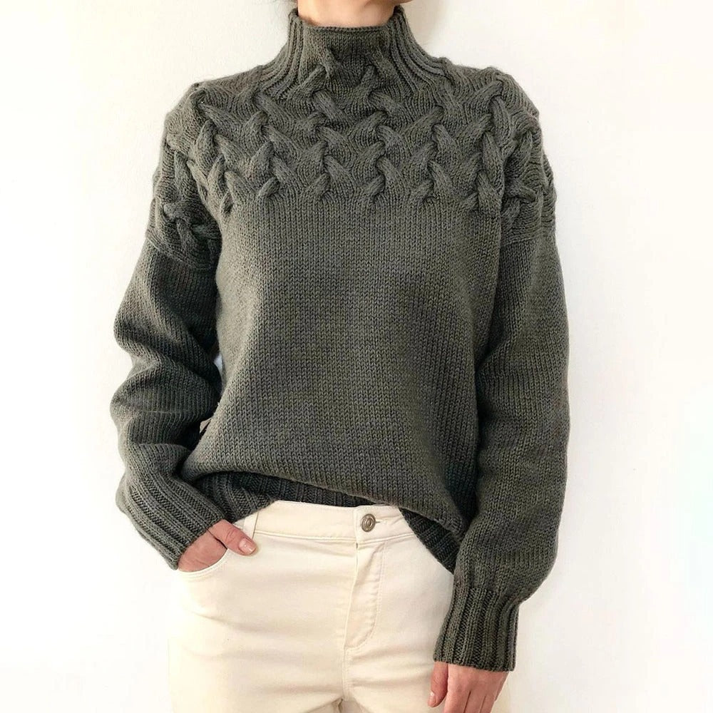 Milena™ - Knitted turtleneck jumper