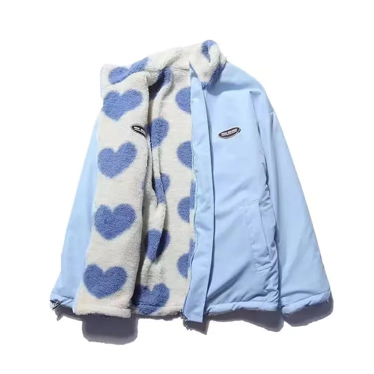 BacioDeluxe | Double-sided heart-patterned coat – unique collection