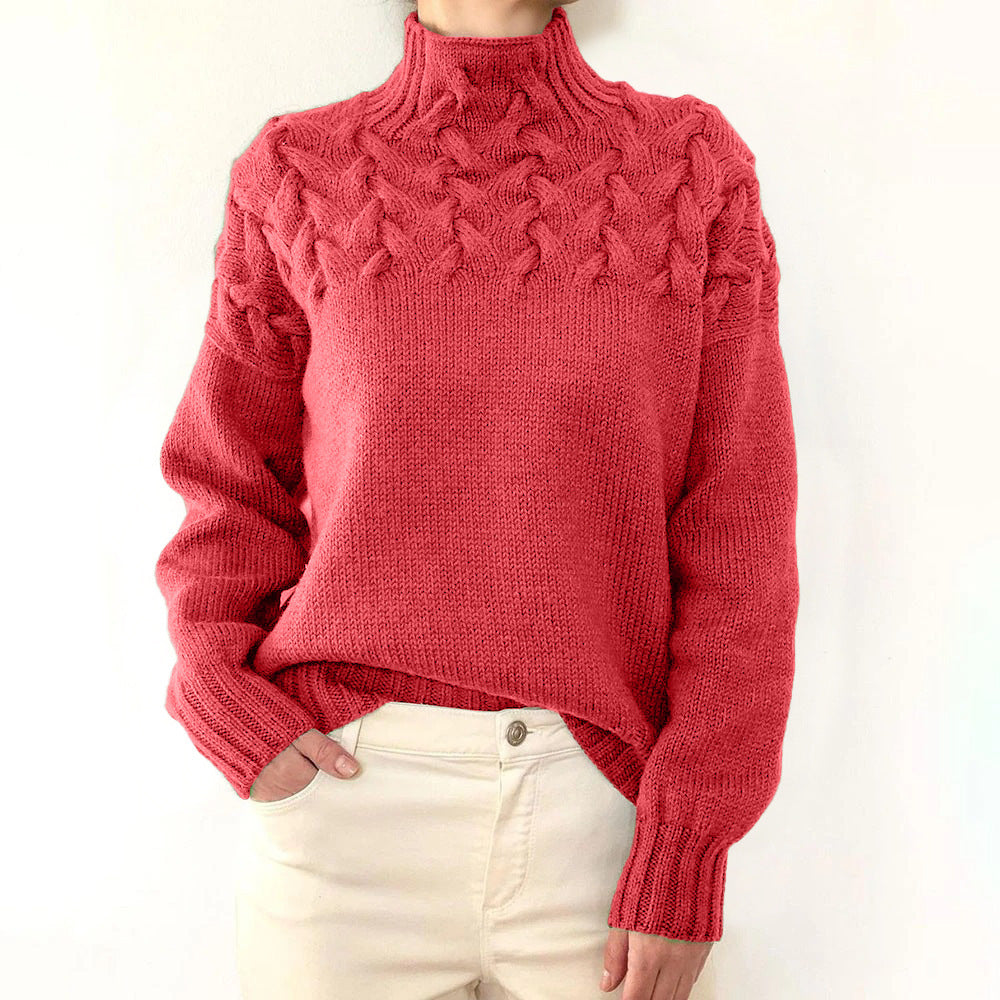 Milena™ - Knitted turtleneck jumper