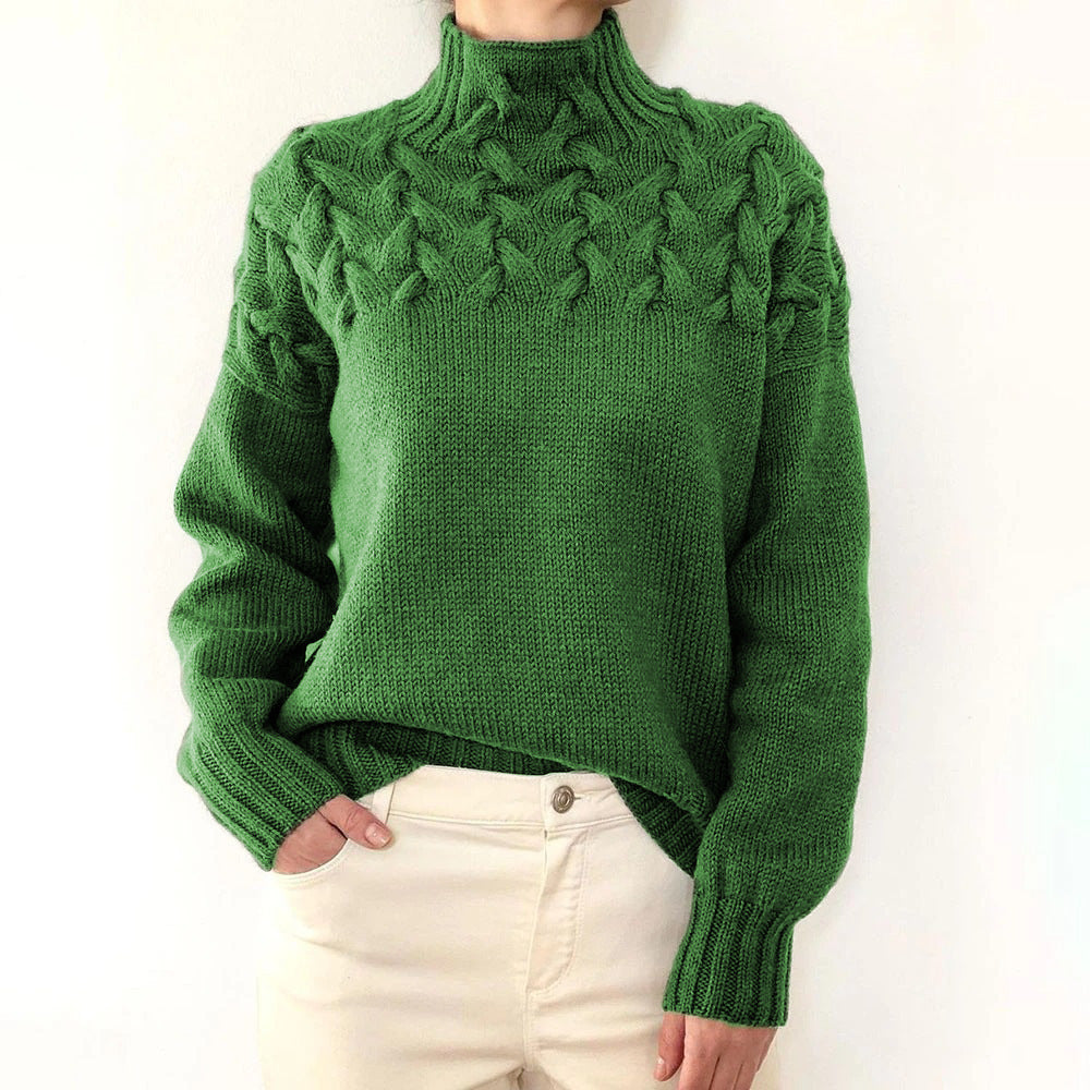 Milena™ - Knitted turtleneck jumper