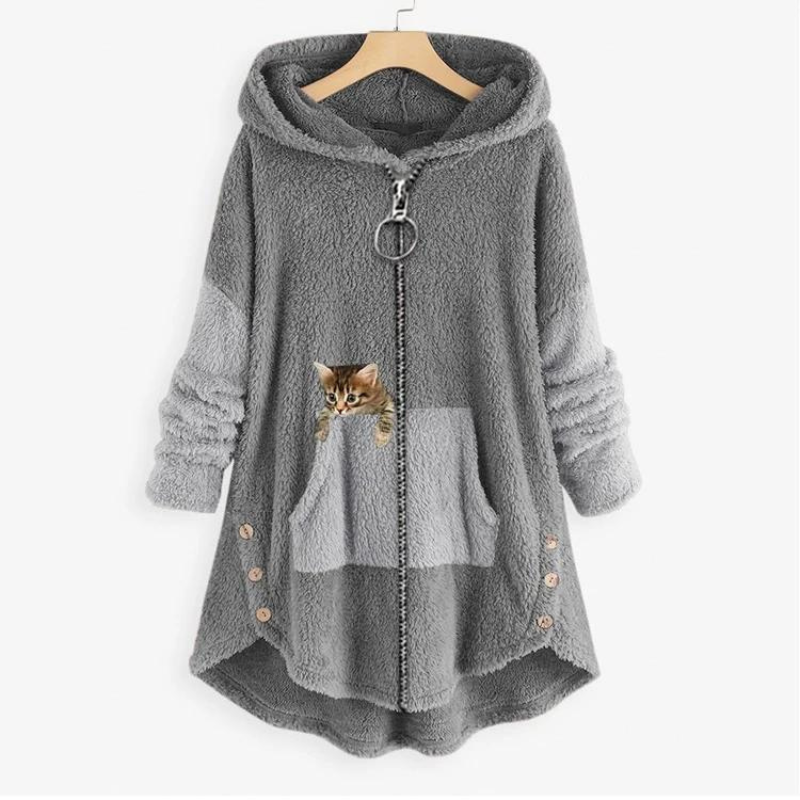 Vanda | Warm, soft jacket like a teddy bear