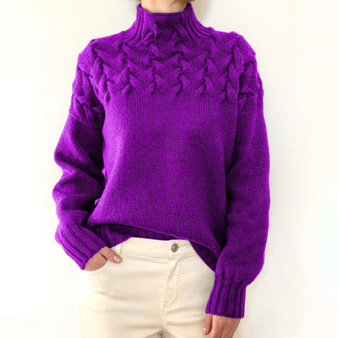 Milena™ - Knitted turtleneck jumper